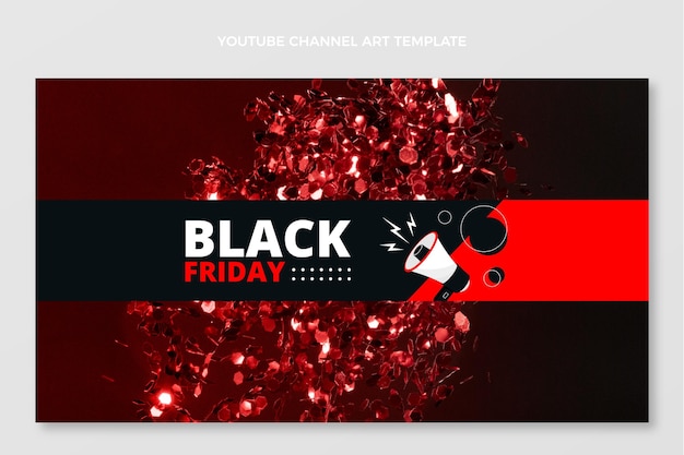 Flat black friday canale youtube art