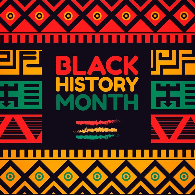 Free Vector flat black history month background