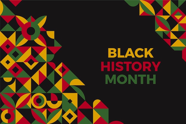 Flat black history month