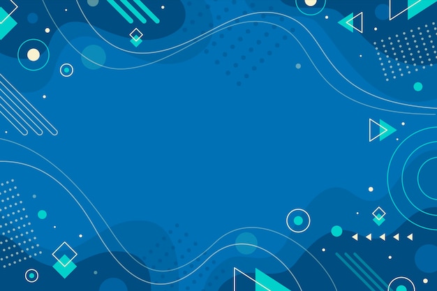 Free vector flat blue background