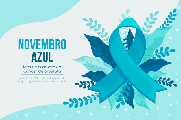 Free vector flat blue november background in spanish