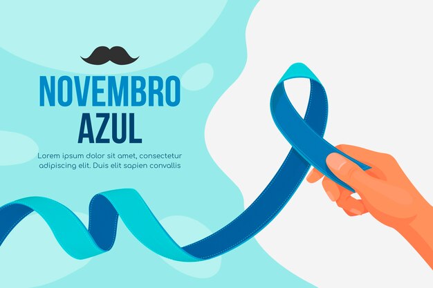 Free vector flat blue november background in spanish