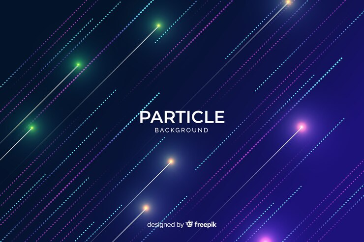 Free Vector flat blue particle lines background