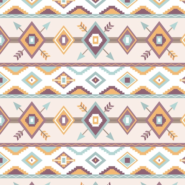 Flat boho pattern design