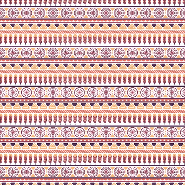 Flat boho pattern design