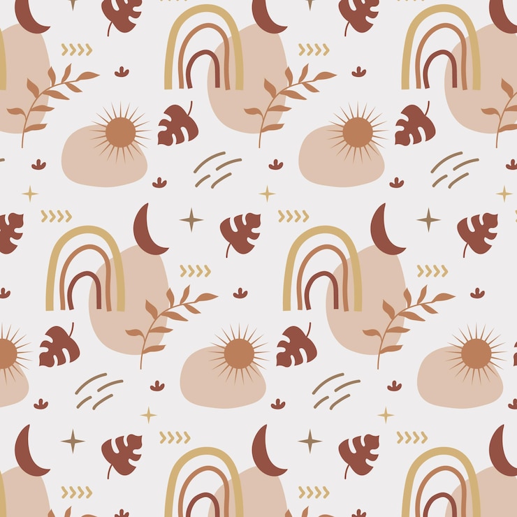 Free Vector flat boho pattern design
