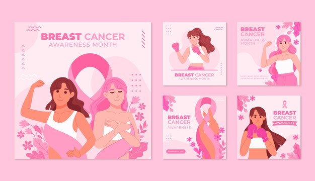 フラット乳がん啓発月間Instagram投稿コレクション