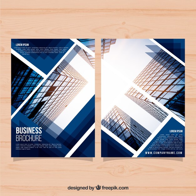 Flat business brochure in a5 size