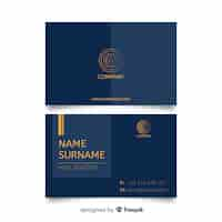 Free vector flat business card template