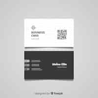 Free vector flat business card template