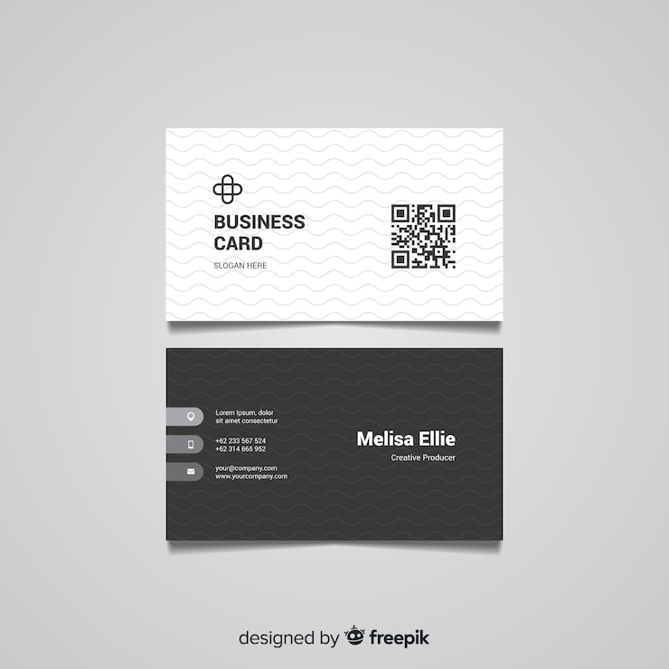 Free Vector flat business card template