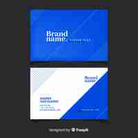 Free vector flat business card template