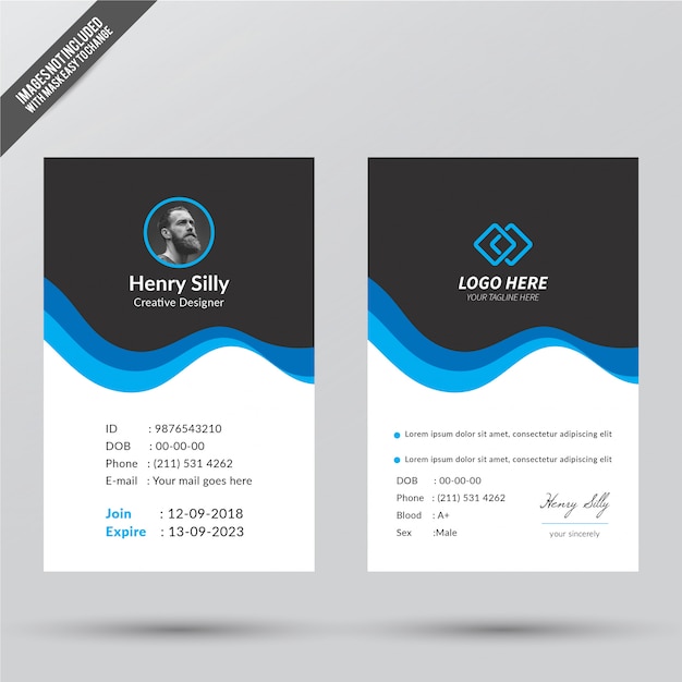 Free vector flat business card