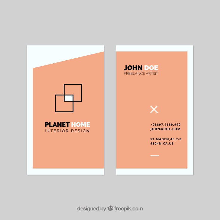Free Vector flat business card