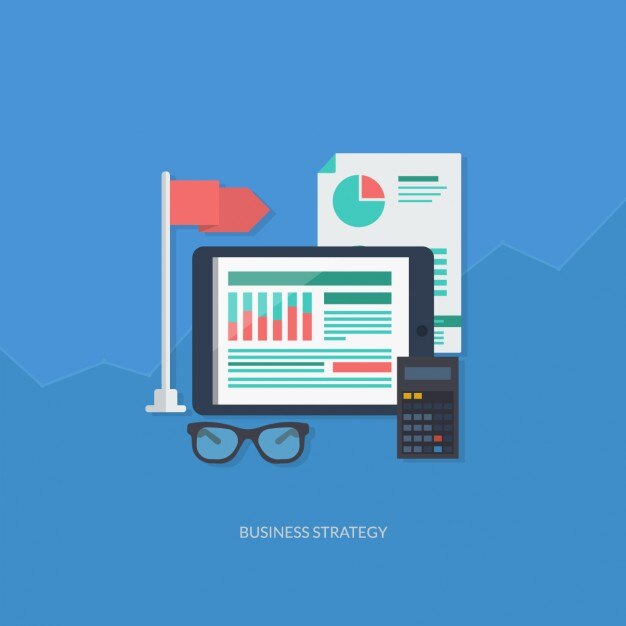 Free Vector flat business elements