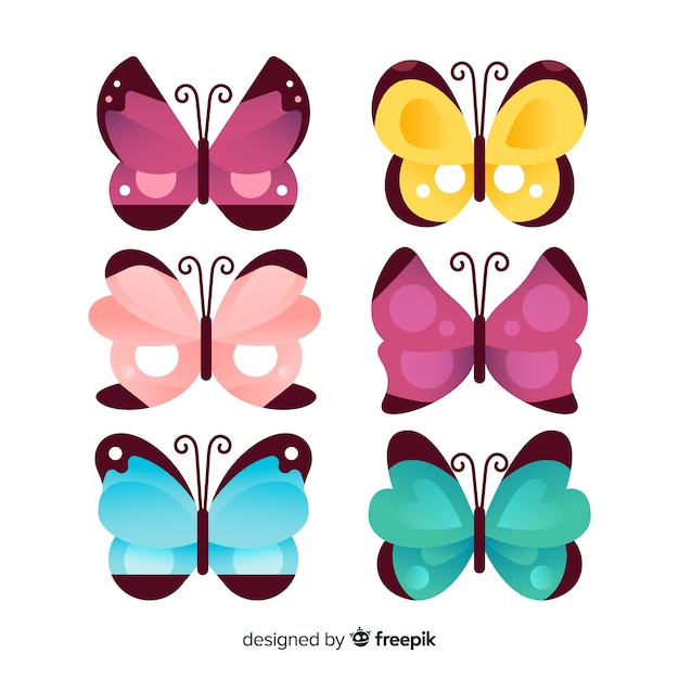 Flat butterfly collection