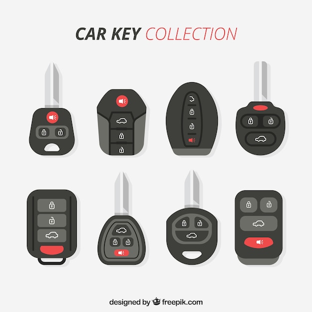 Flat car key background