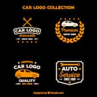 Бесплатное векторное изображение Коллекция логотипов автомобилей