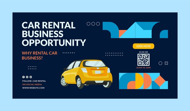flat car rental webinar template