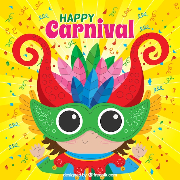 Free vector flat carnival background
