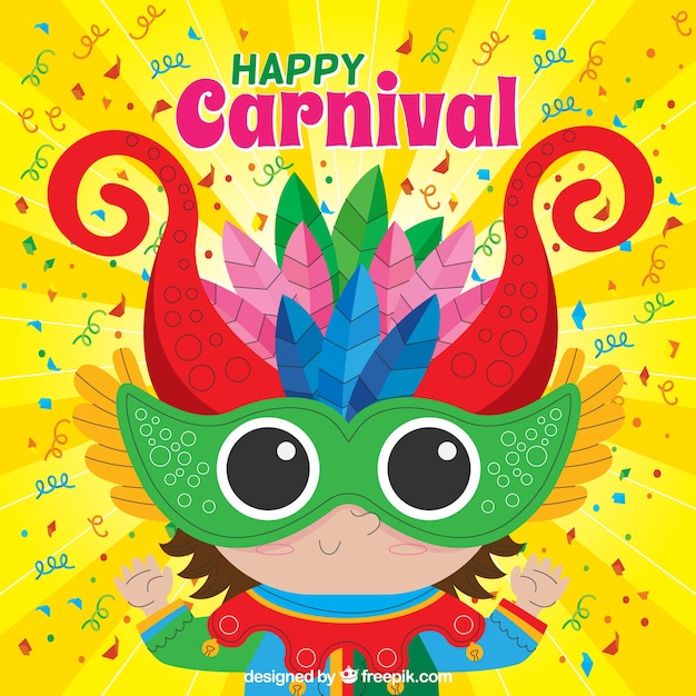 Flat carnival background