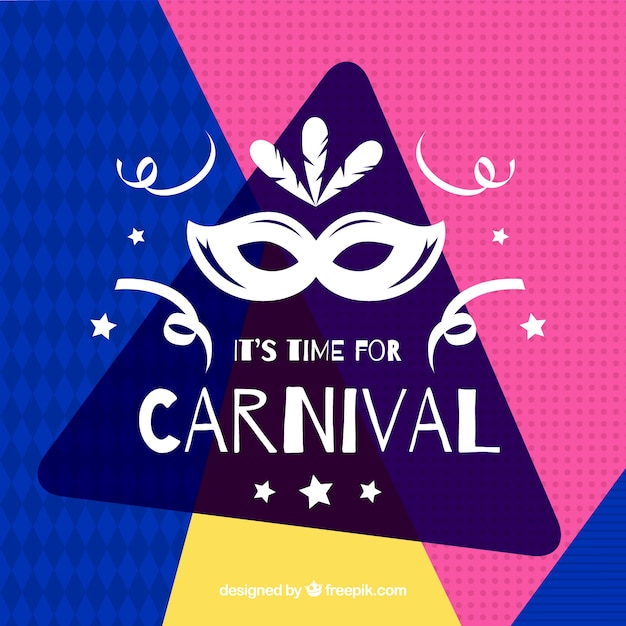 Free vector flat carnival background