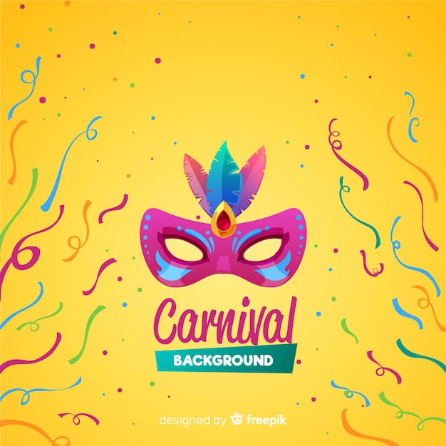 Flat carnival background