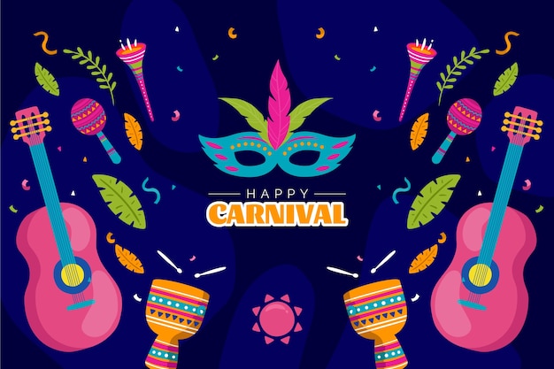 Free vector flat carnival background