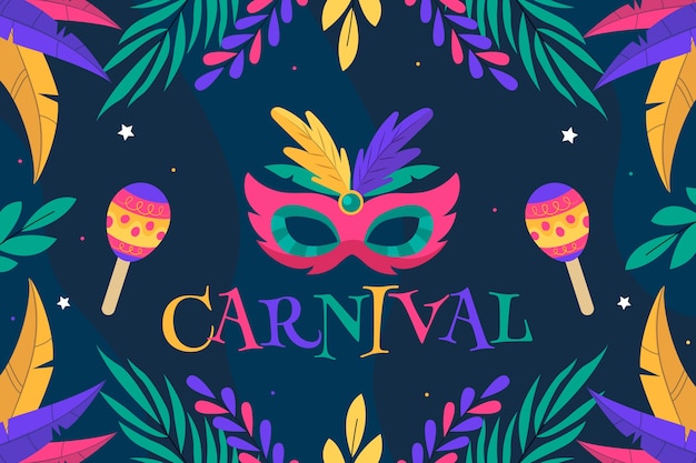 Free vector flat carnival background