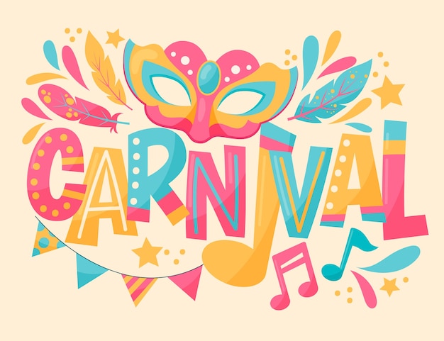 Free vector flat carnival background