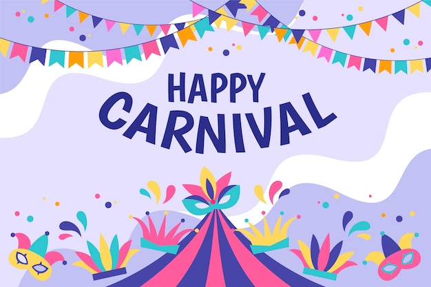 Free vector flat carnival background