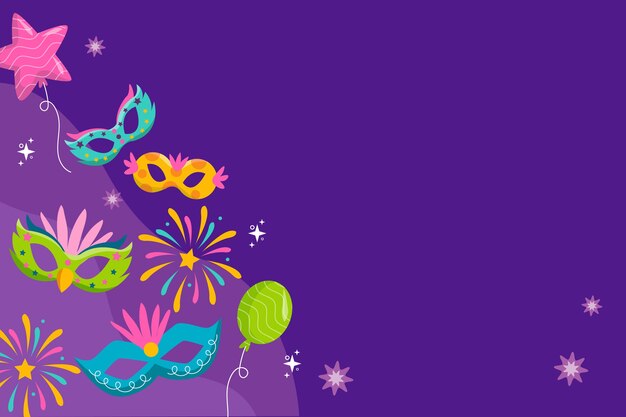 Flat carnival background