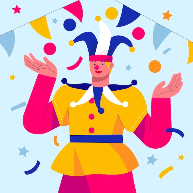 Free vector flat carnival celebration illustration