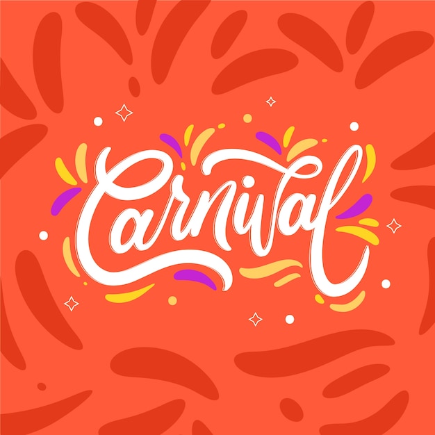 Free vector flat carnival lettering