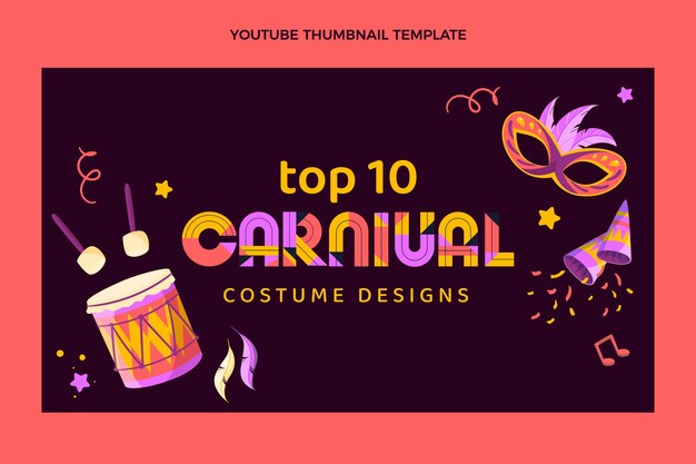 Flat carnival youtube thumbnail