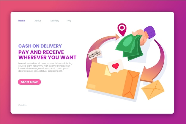 Flat cash on delivery web template