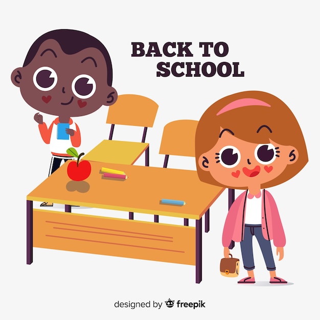 Flat children back to school 