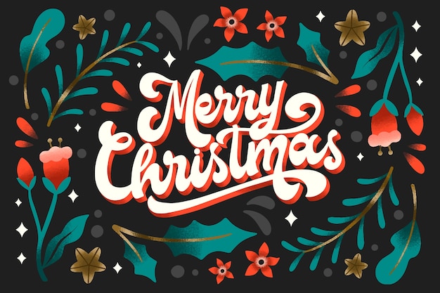 Free vector flat christmas background