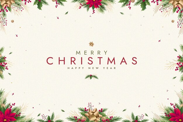 Flat christmas background