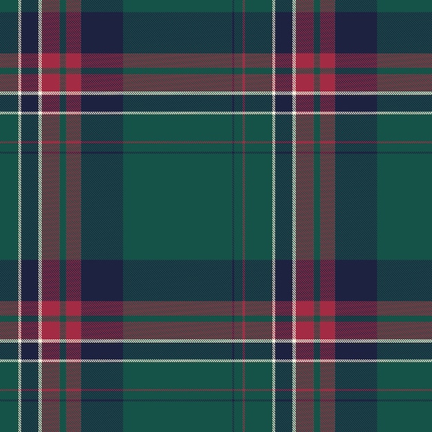 Flat christmas plaid pattern design