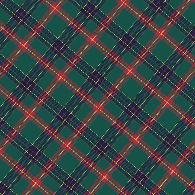 Flat christmas plaid pattern design