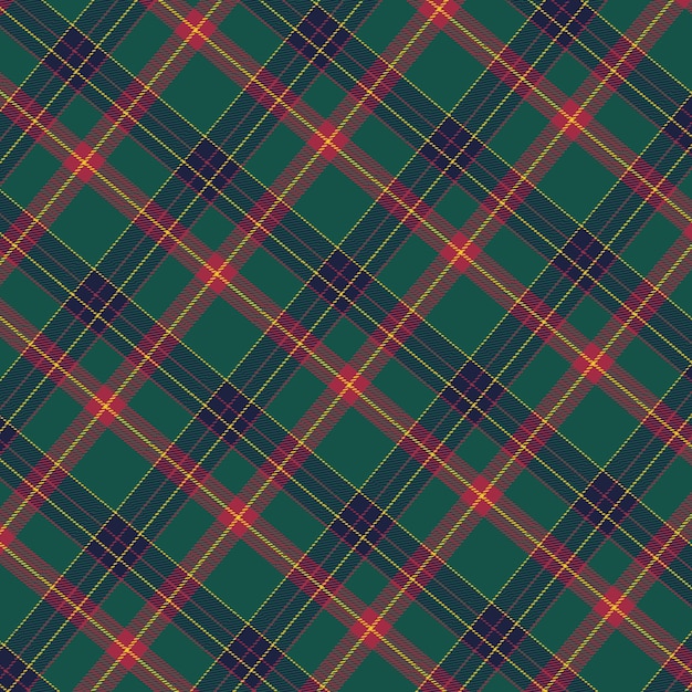 Flat christmas plaid pattern design