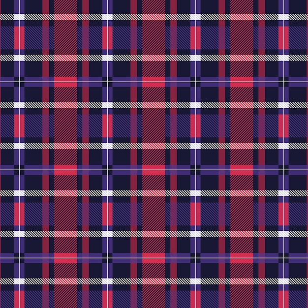 Flat christmas plaid pattern design