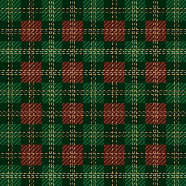 Flat christmas plaid pattern design