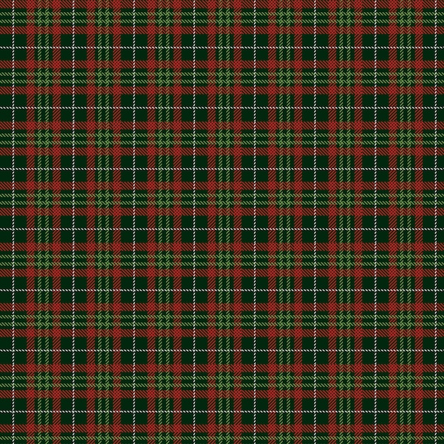 Flat christmas plaid pattern design