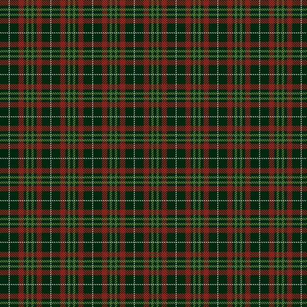 Flat christmas plaid pattern design