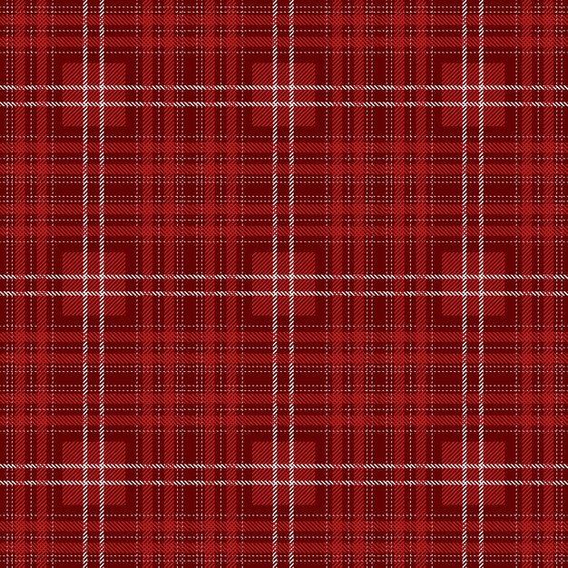 Flat christmas plaid pattern design