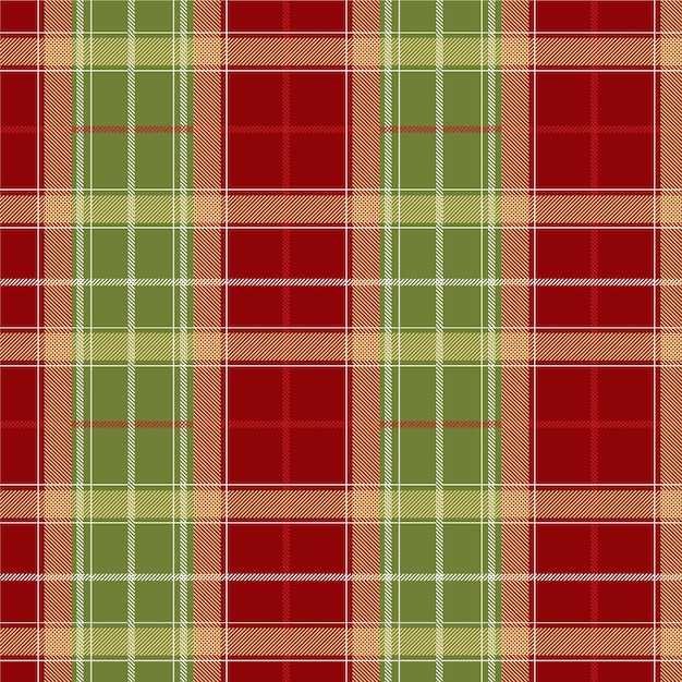 Free vector flat christmas plaid pattern design