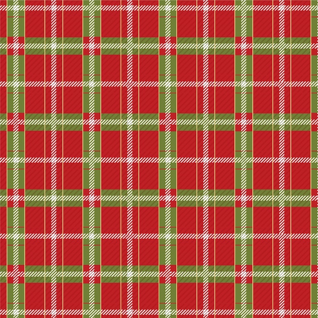 Free vector flat christmas plaid pattern design