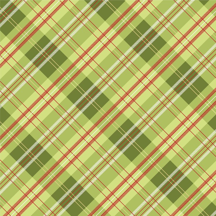 Free Vector flat christmas plaid pattern design